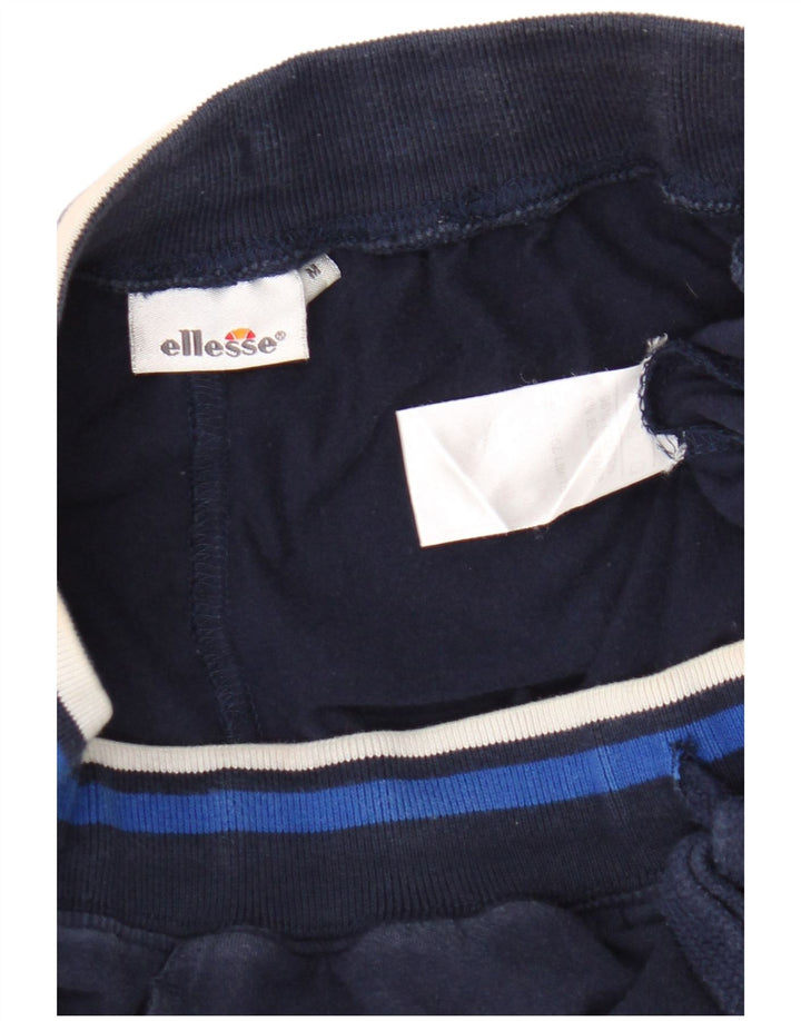 Ellesse Mens Graphic Sport Shorts Médio Azul Marinho Algodão