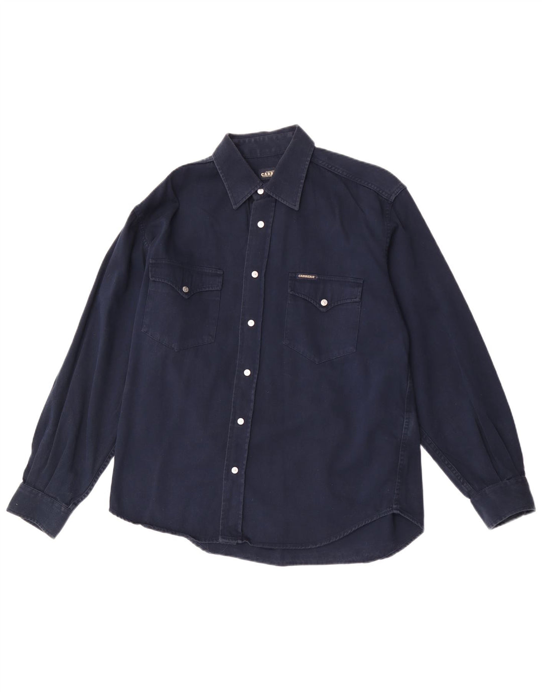Camisa masculina Carrera grande algodão azul marinho