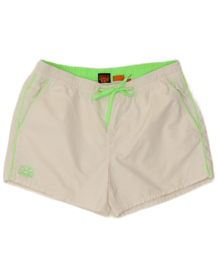Shorts de natação masculino Sundek médio branco nylon