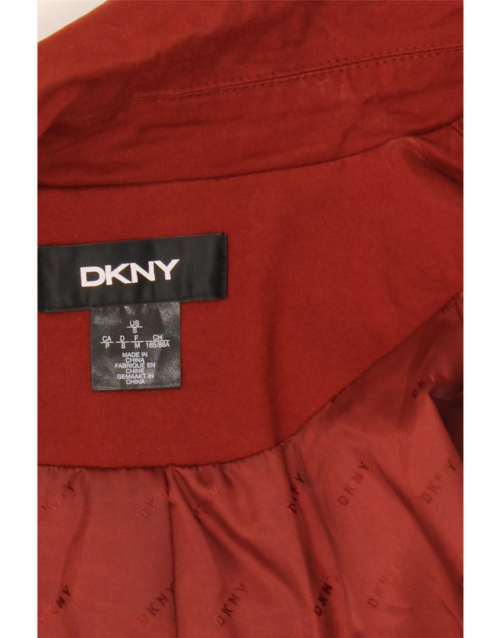 Sobretudo feminino aberto Dkny UK 10 pequeno vermelho