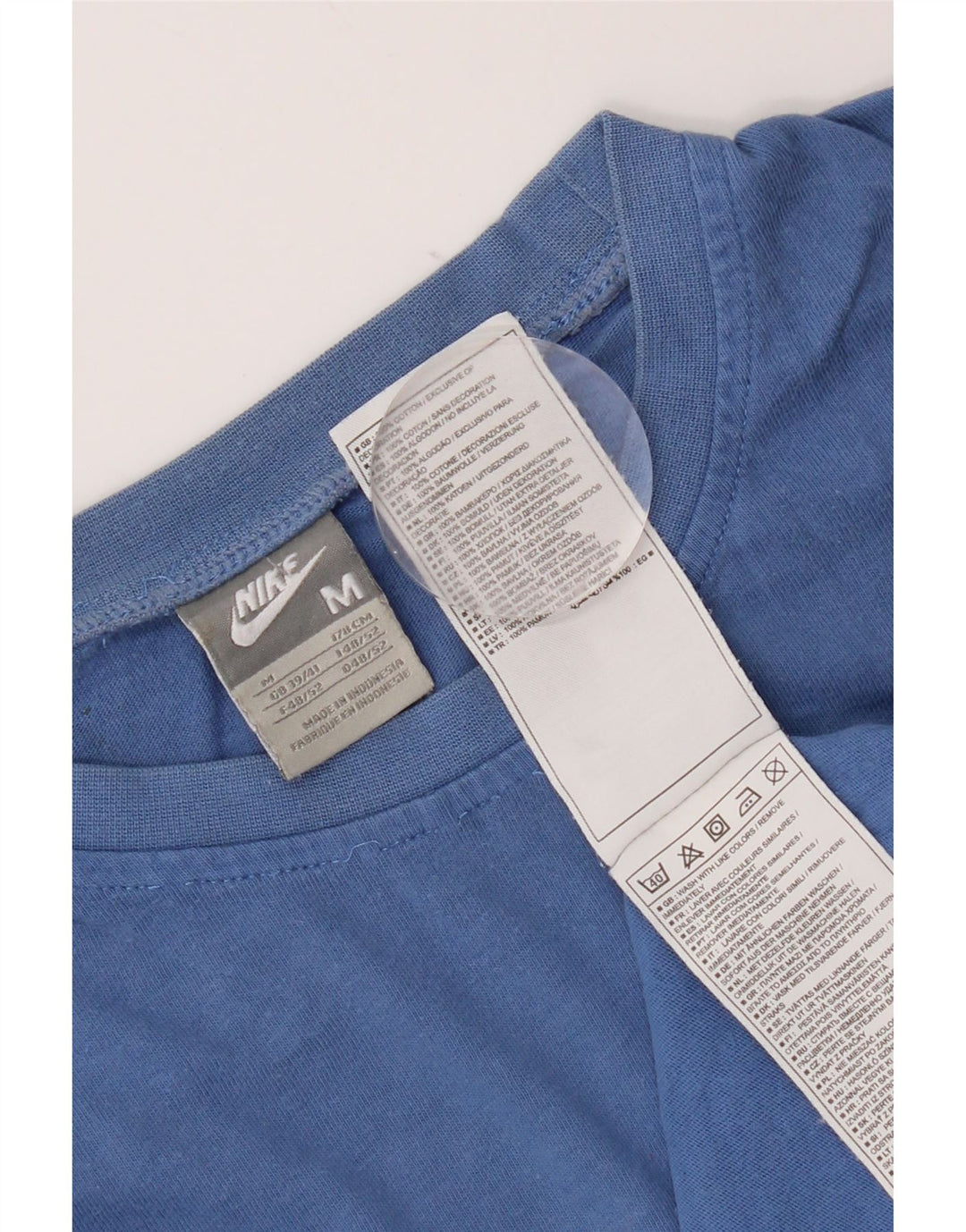 Camiseta masculina Nike Top UK 39/41 algodão azul médio