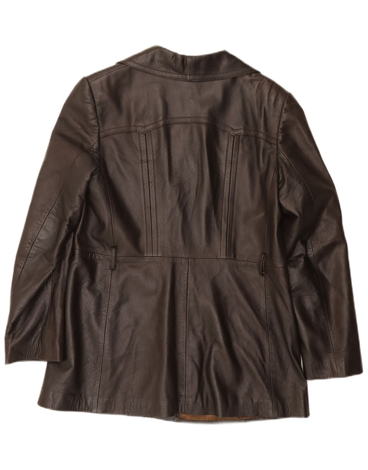 Jaqueta de couro feminina Everest IT 48 XL marrom