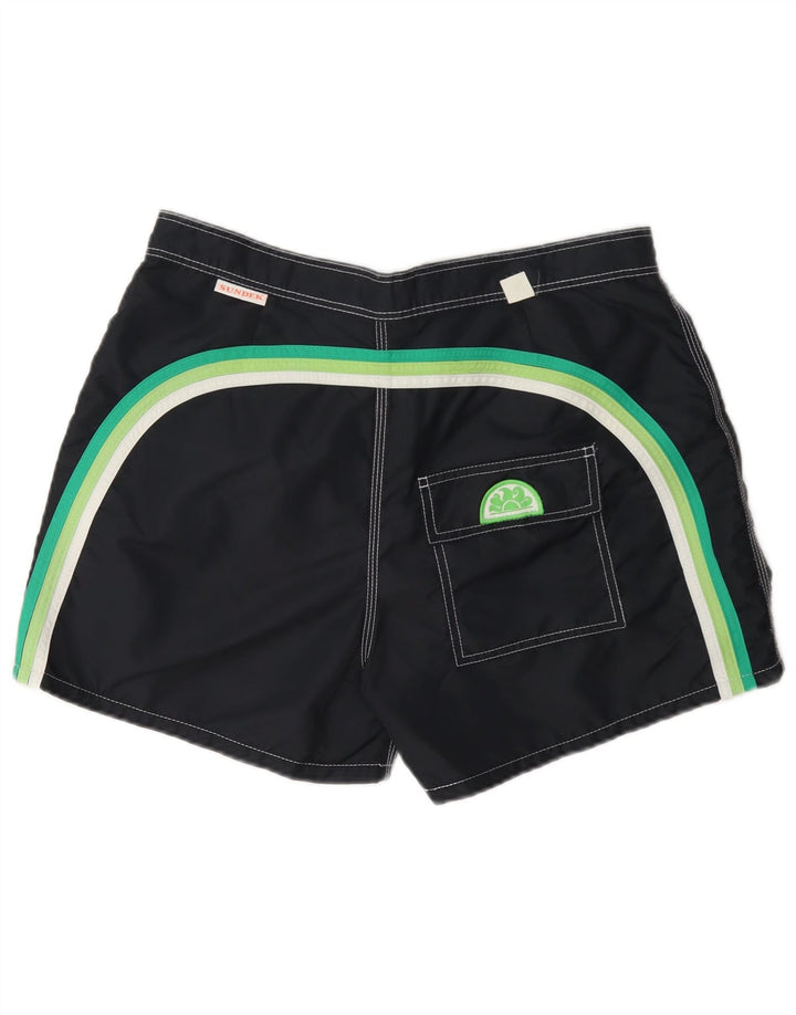 Shorts de natação masculino Sundek médio azul marinho colorblock nylon