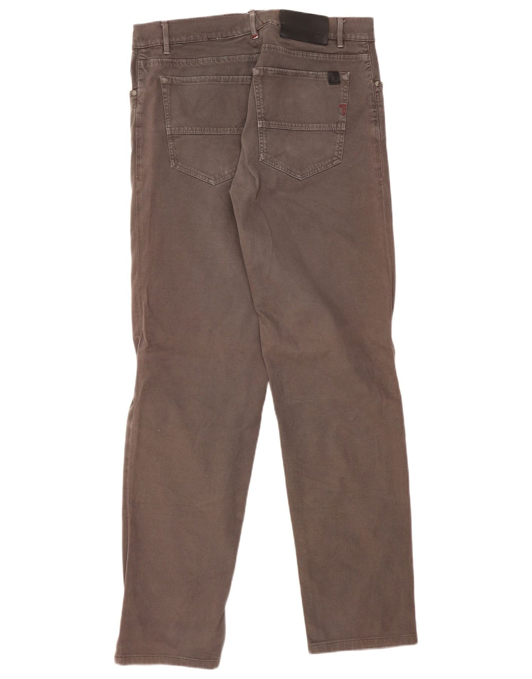 Calça casual reta masculina Trussardi W36 L34 cinza