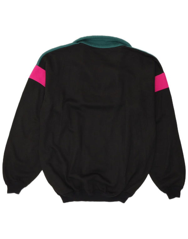 KISS moletom masculino de lã jumper XL preto colorblock algodão