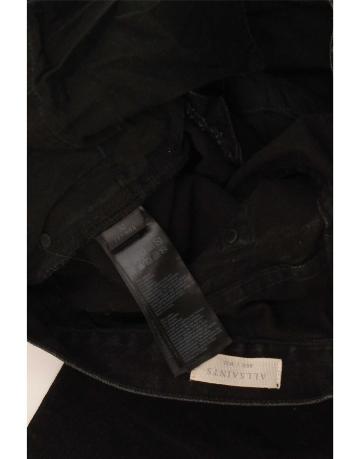All Saints Mens Jeans Slim W32 L32 Algodão Preto