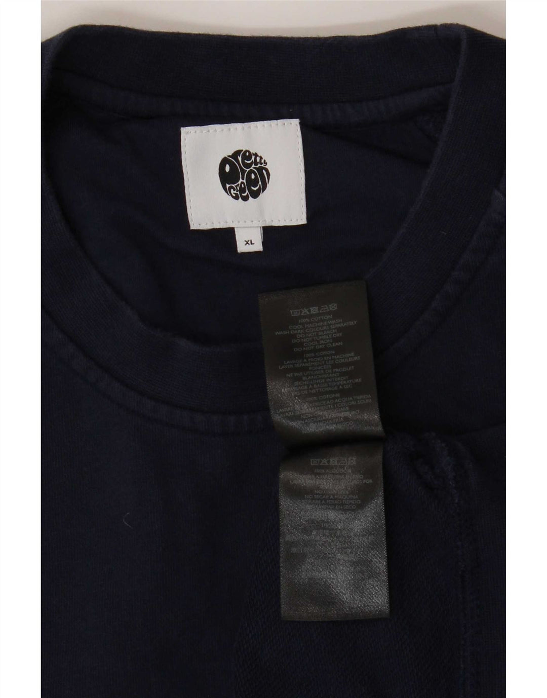 Moletom masculino Pretty Green Jumper XL azul marinho algodão