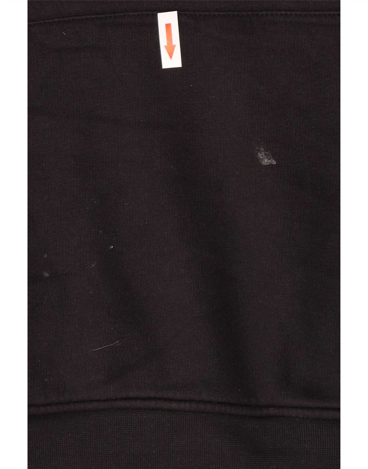 Zara moletom com capuz masculino grande algodão preto