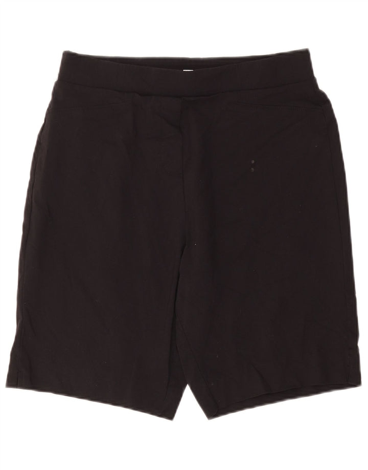 CALVIN KLEIN Shorts feminino casual médio W30 preto rayon
