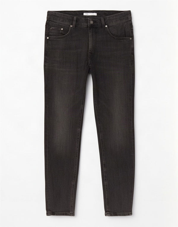 Zara Mens Skinny Jeans EU 42 Grande W32 L28 Algodão Cinza