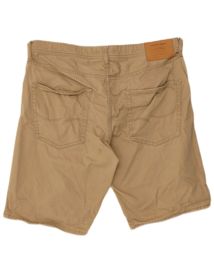 Jack & Jones Mens Casual Shorts Grande W36 Algodão Bege