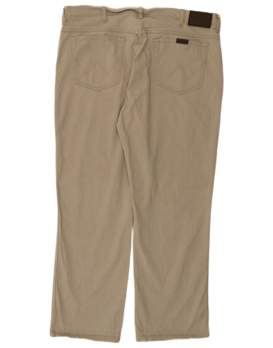 Wrangler Mens Regular Fit Straight Jeans W40 L32 Algodão Bege