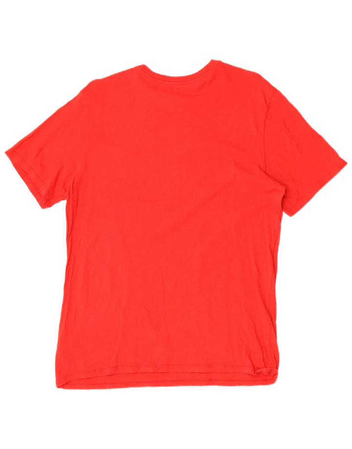 Camiseta masculina Nike Athletic Cut Top grande de algodão vermelho