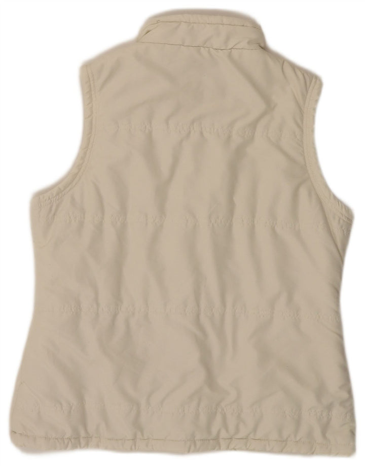 WEIRD FISH Womens acolchoado Gilet UK 14 médio off white poliéster