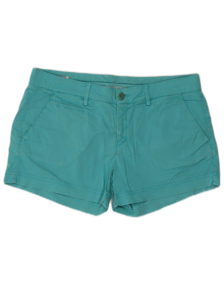 US Polo Assn. Hot Pants Feminino W31 Algodão Turquesa Médio