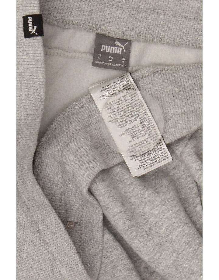 Calça de treino masculina Puma Joggers cinza médio algodão
