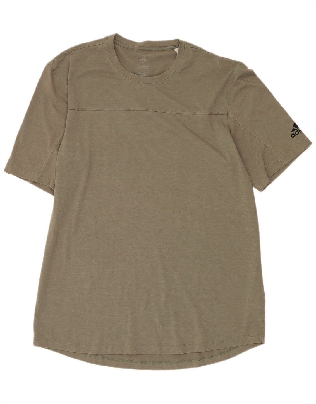 Adidas Mens Aeroready Camiseta Top Grande Poliéster Cáqui