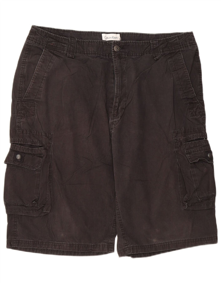 Shorts cargo masculino CALVIN KLEIN W36 grande algodão preto