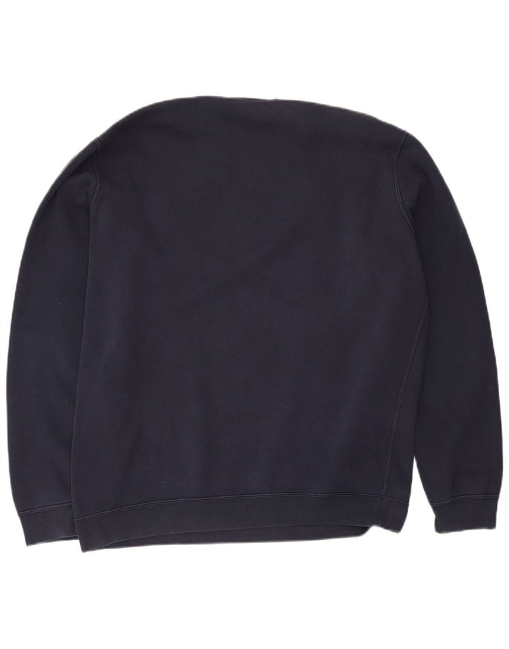 Moletom masculino Nike Jumper grande algodão azul marinho