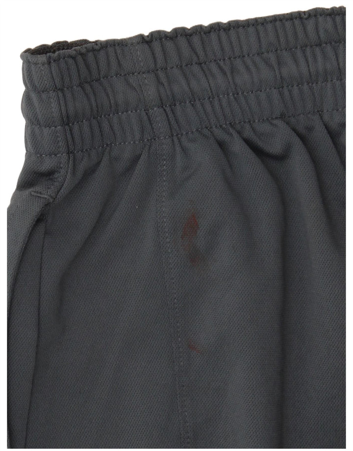 Shorts esportivos Nike masculinos Dri Fit Graphic cinza médio poliéster geométrico