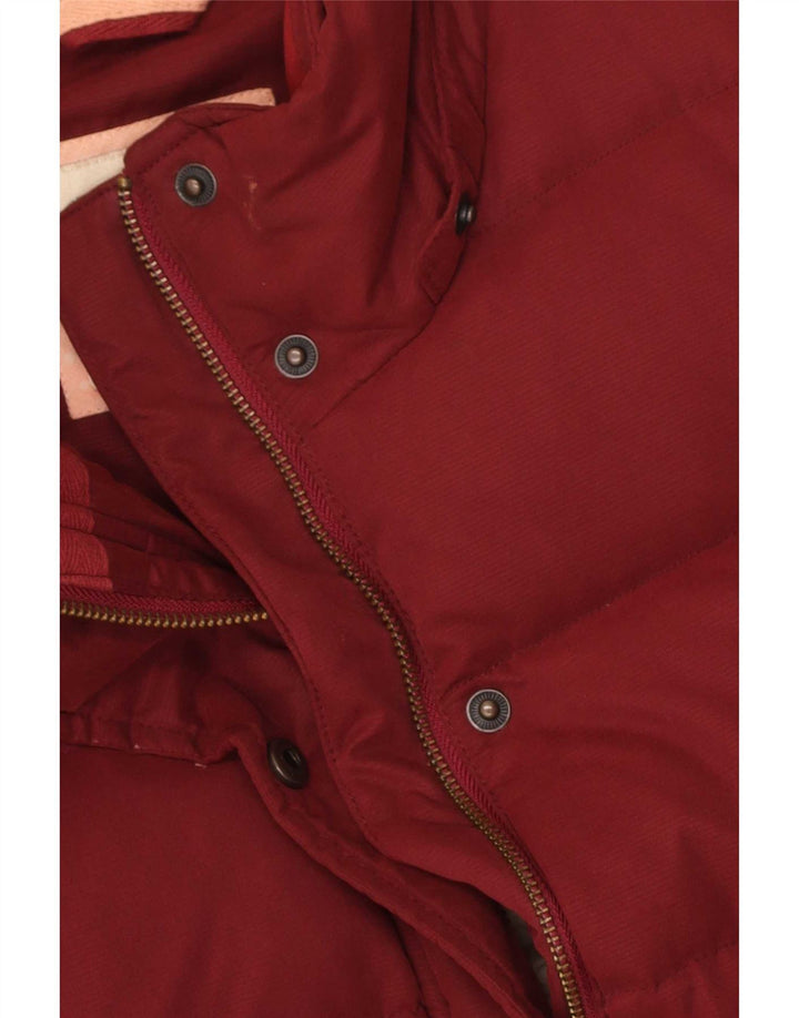 Gilet acolchoado feminino Fat Face UK 14 grande poliéster marrom