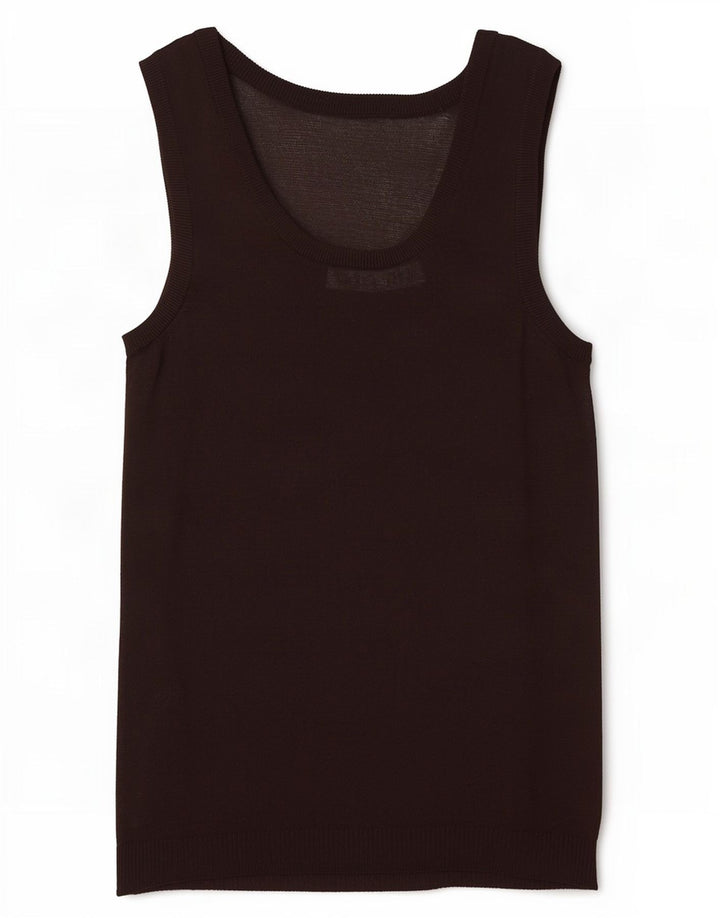 Colete feminino Zara UK 8 pequeno viscose marrom