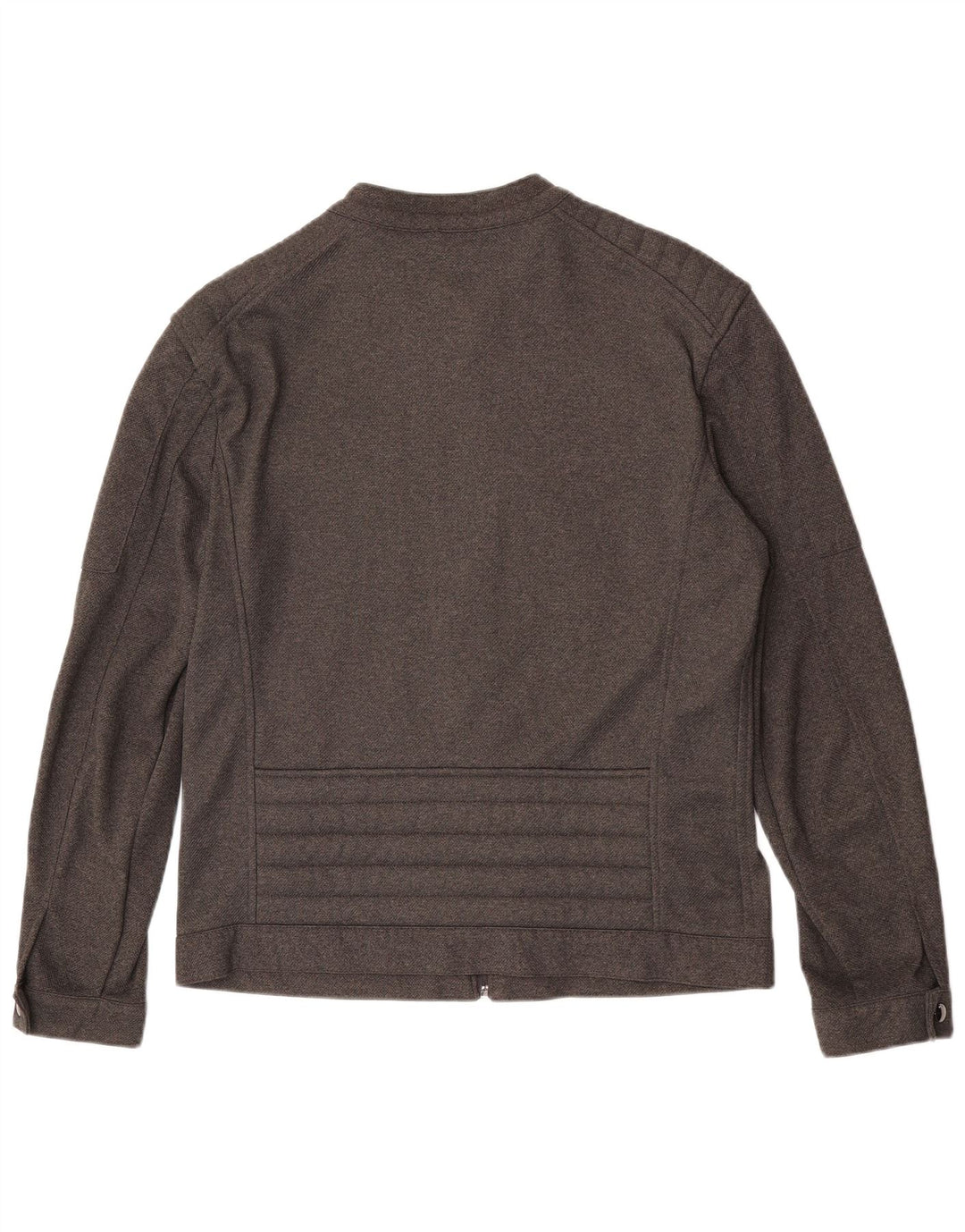 Jaqueta bomber Zara masculina com zíper acolchoado Reino Unido 40 grande cinza