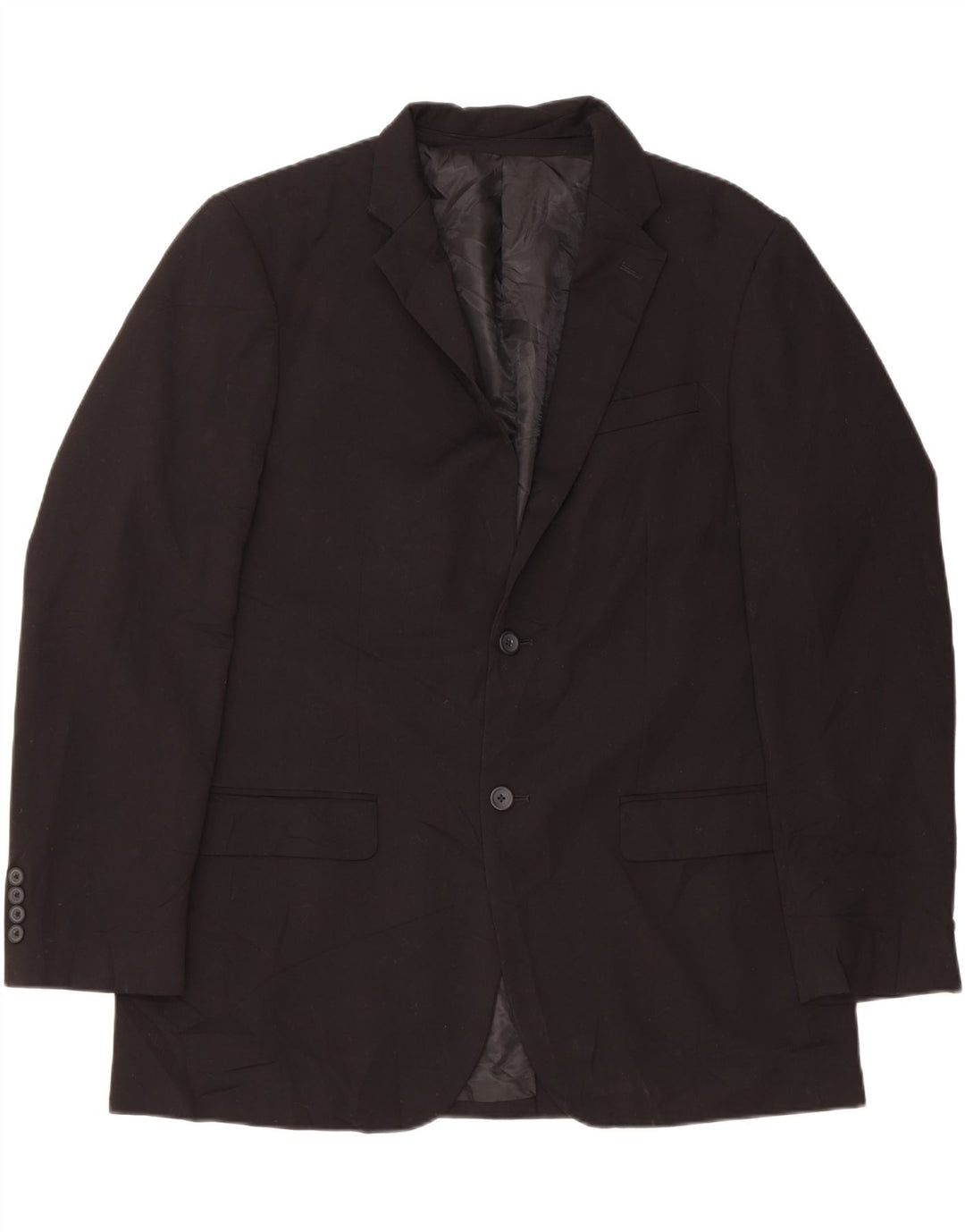 Jaqueta blazer masculina DOCKERS com 2 botões UK 42 XL preto poliéster