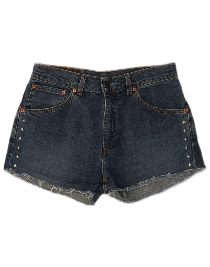 Shorts jeans feminino Levi's 525 W30 algodão azul médio