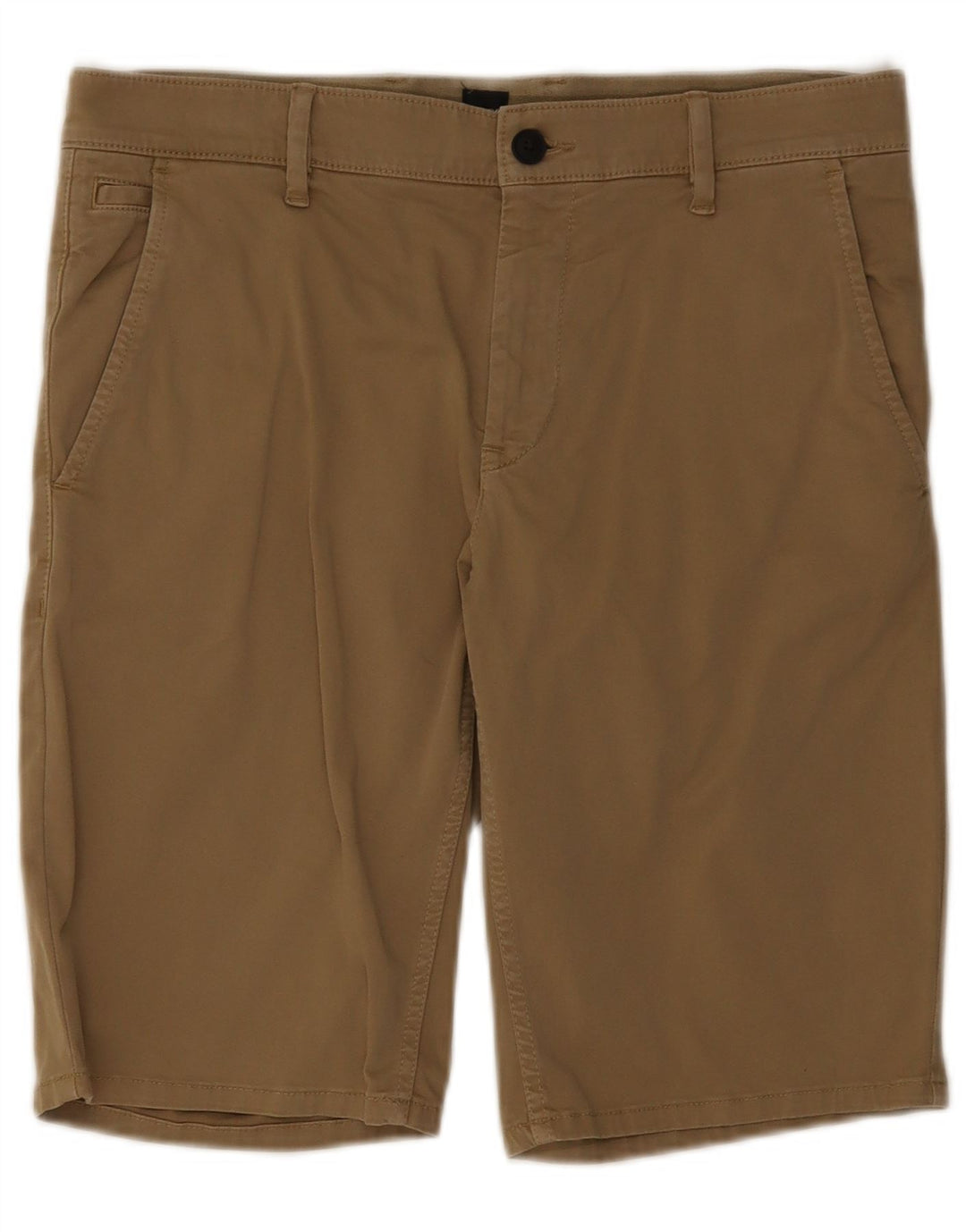Hugo Boss Mens Chino Shorts W32 Médio Algodão Marrom