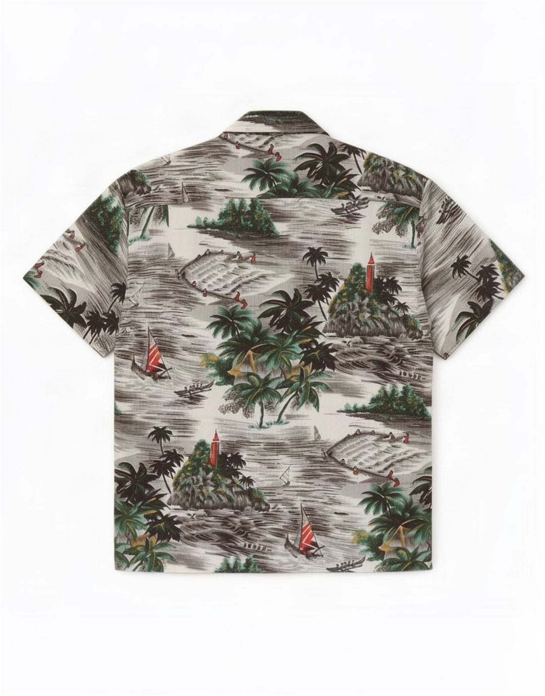 Camisa masculina de manga curta Kennington grande havaiana multicolorida