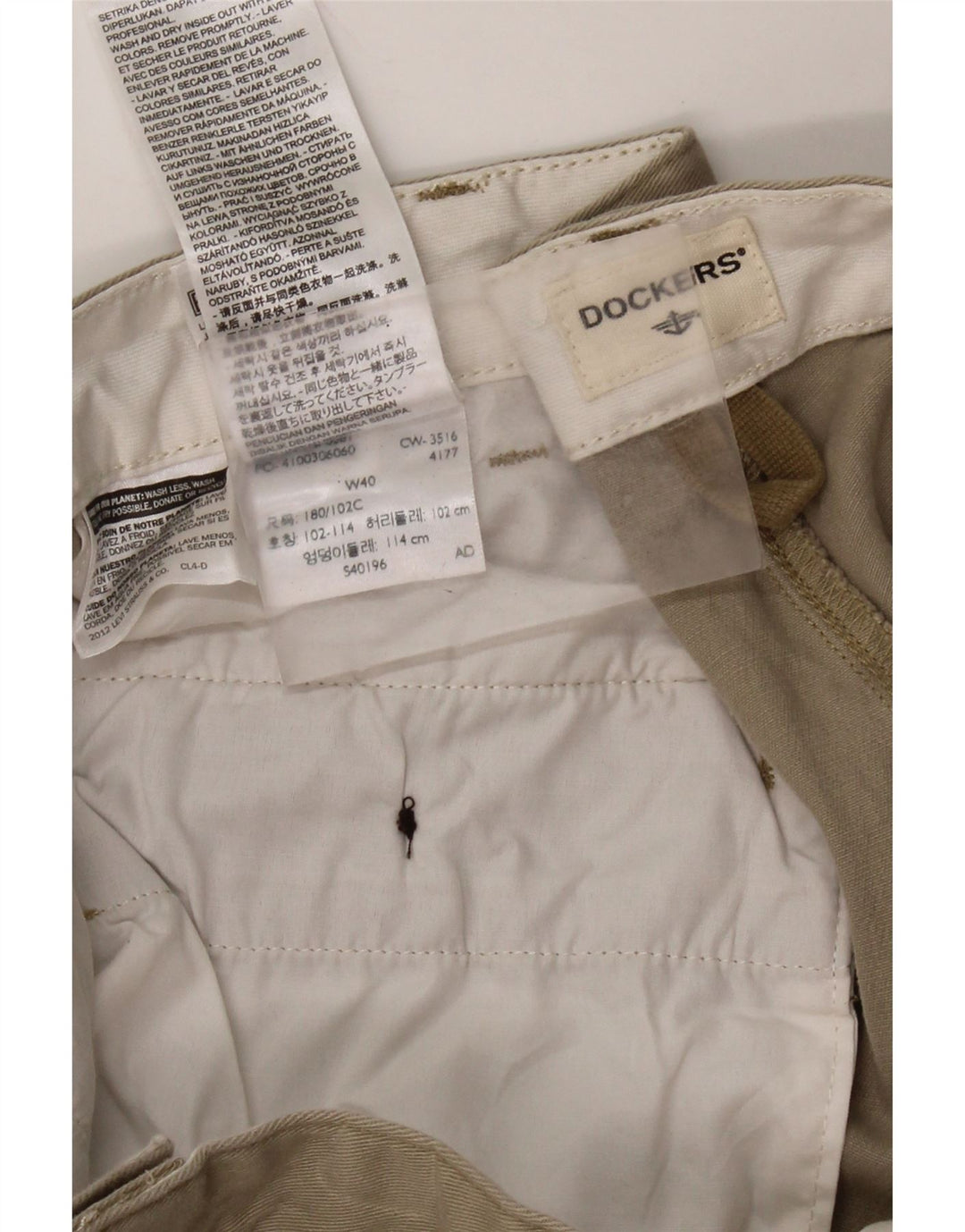 Shorts cargo masculino DOCKERS W40 XL algodão bege