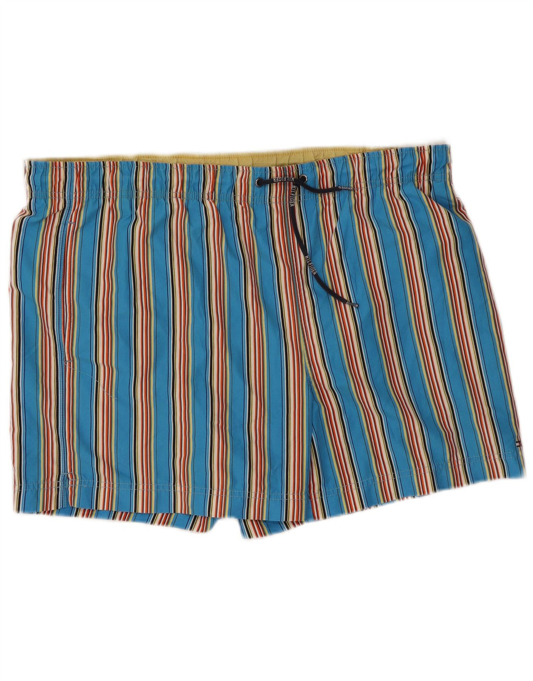 Shorts de natação masculino Tommy Hilfiger XL poliéster listrado azul