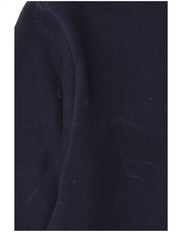 FILA Suéter gráfico masculino pequeno algodão azul marinho
