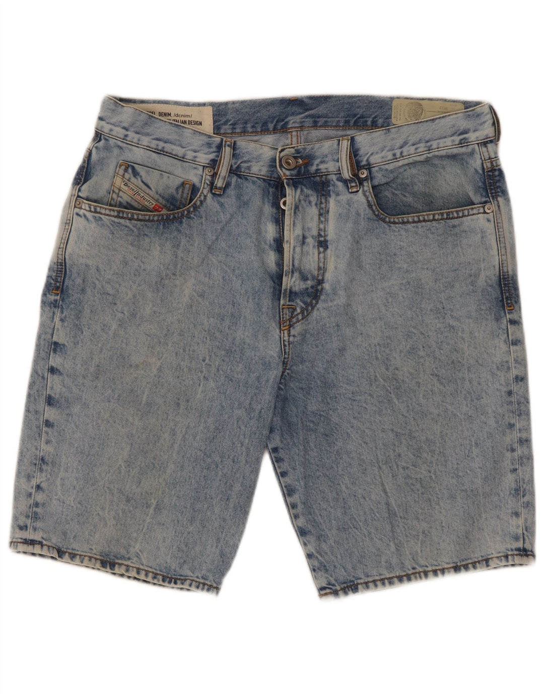 Shorts jeans masculino Diesel D-Mirk Slim W32 algodão azul médio