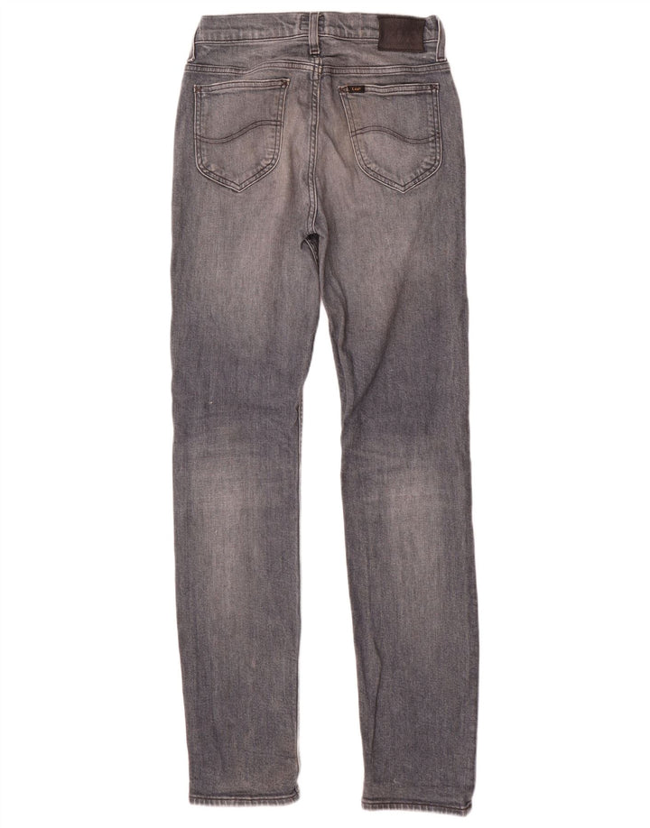Lee Womens Rider Slim Jeans W28 L32 Cinza Algodão