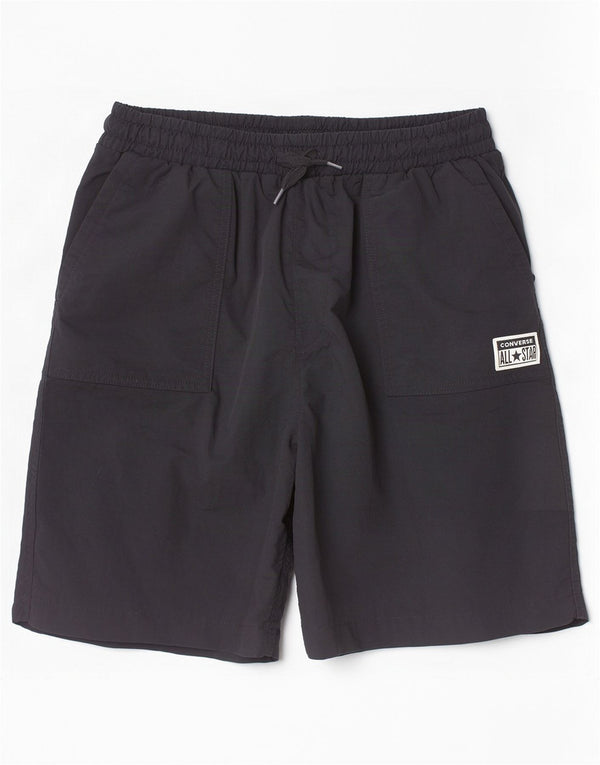 Shorts esportivos Converse Boys 13-14 anos XL preto poliéster