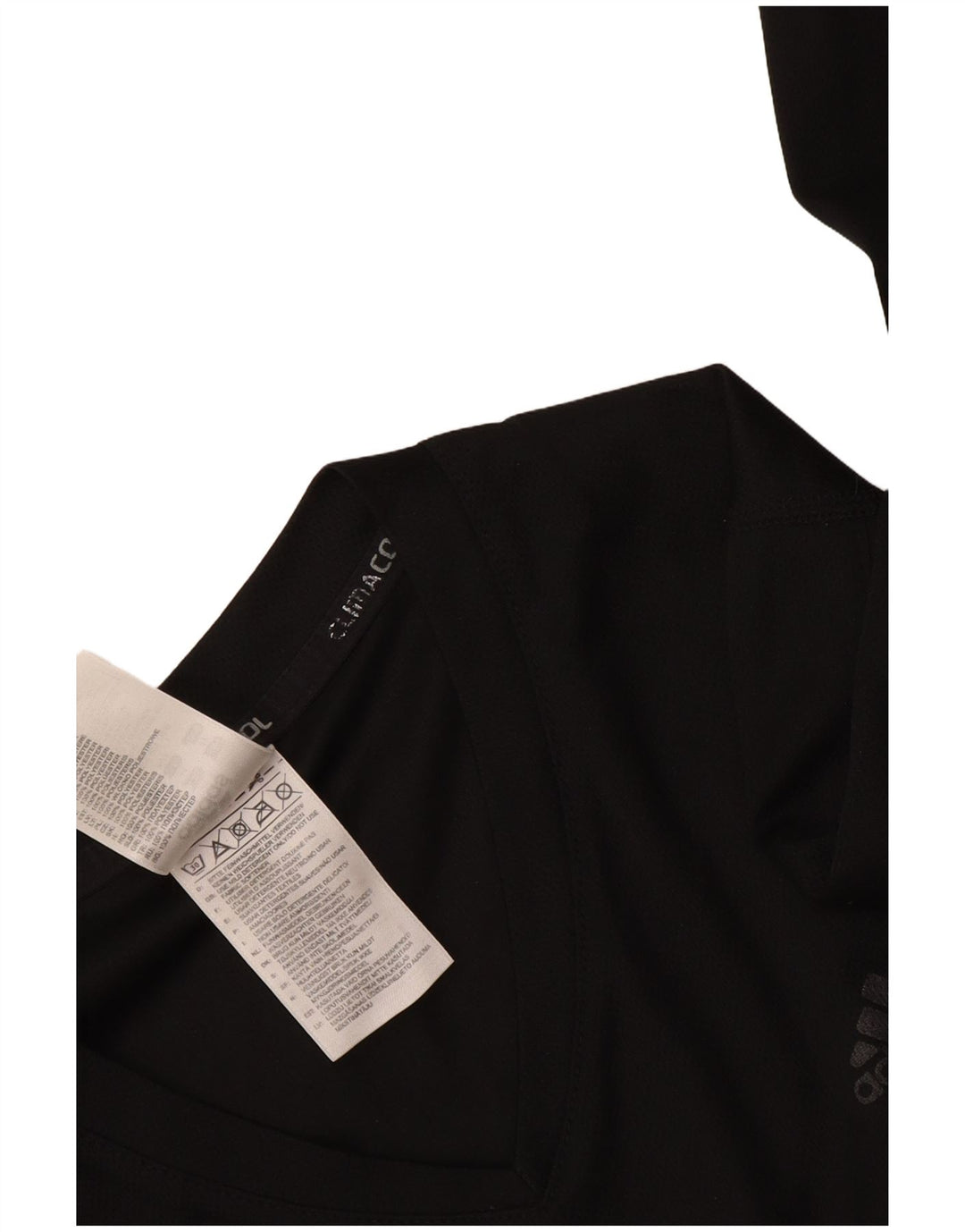 Adidas Feminino Climacool Top Manga Longa Reino Unido 16 Grande Poliéster Preto