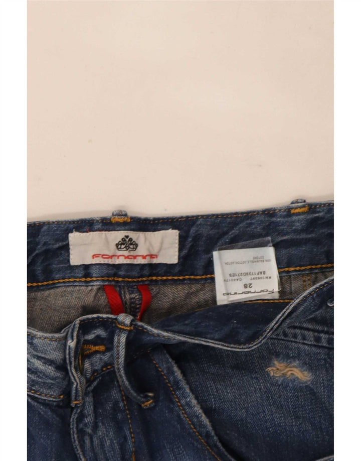 Calça Jeans Slim Feminina Fornarina W28 L33 Azul Algodão