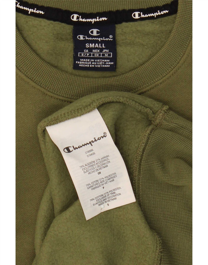 Champion moletom masculino jumper pequeno algodão cáqui