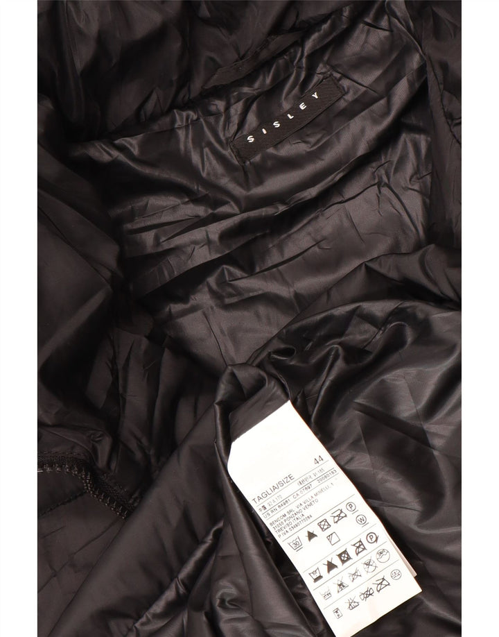 Jaqueta acolchoada feminina SISLEY IT 44 poliéster preto médio