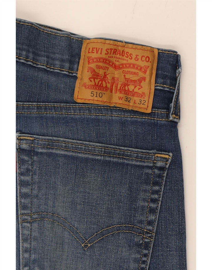 LEVI'S Mens 510 Slim Jeans W32 L32 Blue Cotton Vintage Levi's and Second-Hand Levi's from Messina Hembry 