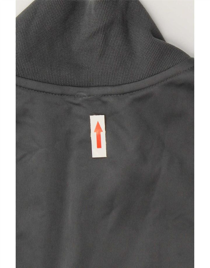 Jaqueta Adidas Mens Graphic Tracksuit Top Cinza Médio Poliéster