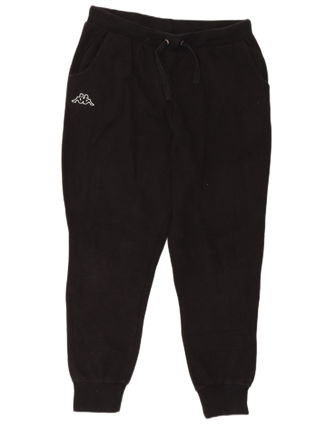Calça de treino masculina Kappa Joggers grande algodão preto