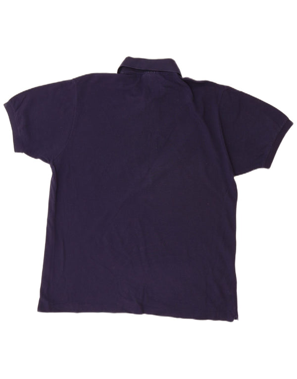 Camisa polo masculina Lacoste Classic Fit tamanho 7 2XL algodão azul marinho