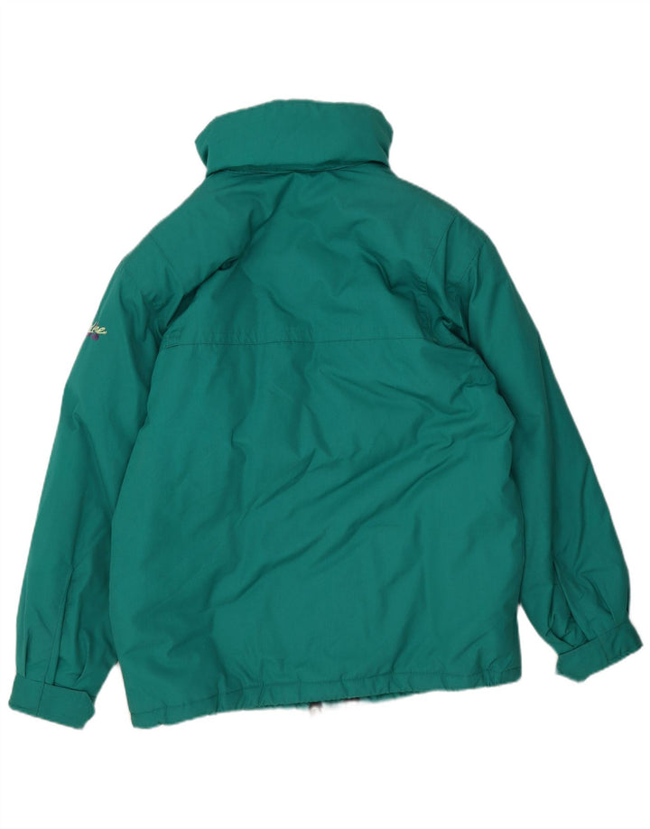 Jaqueta acolchoada com capuz masculino Fila IT 46 poliéster verde pequeno