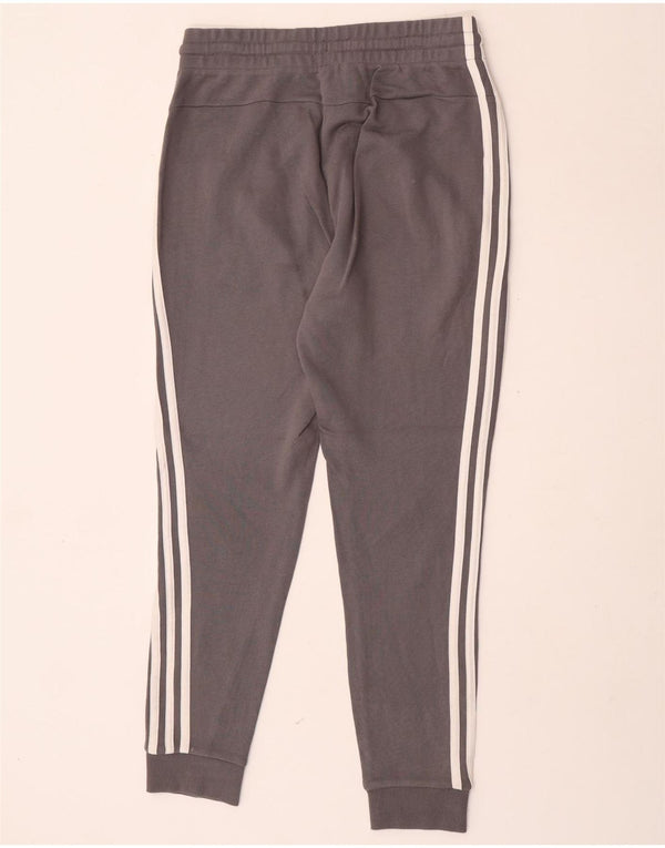 Calças de treino femininas Adidas Joggers UK 8/10 pequeno algodão cinza