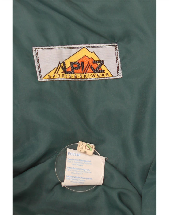 Jaqueta de esqui masculina vintage UK 42 XL poliéster vermelho