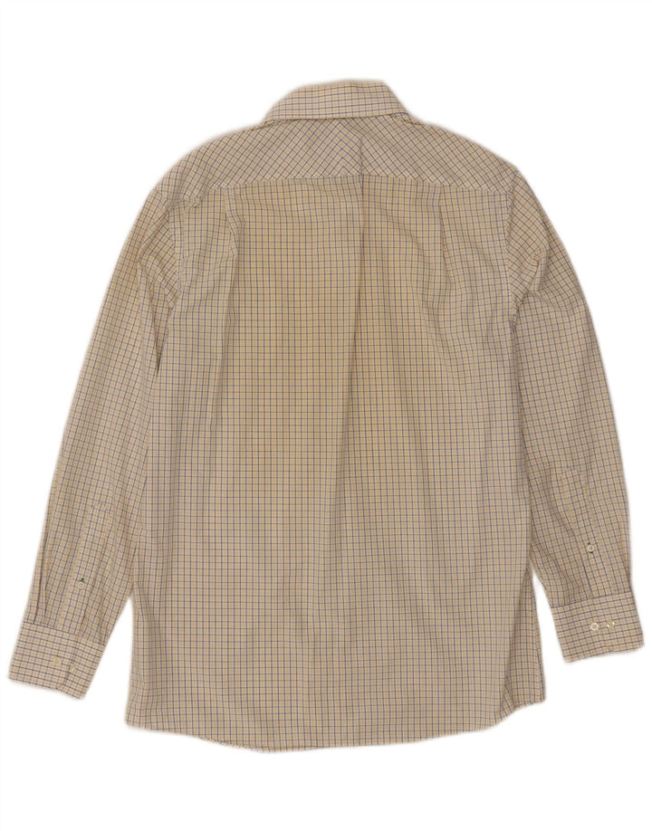 Camisa masculina Tommy Hilfiger Slim Fit tamanho 15 1/2 médio branco guingão