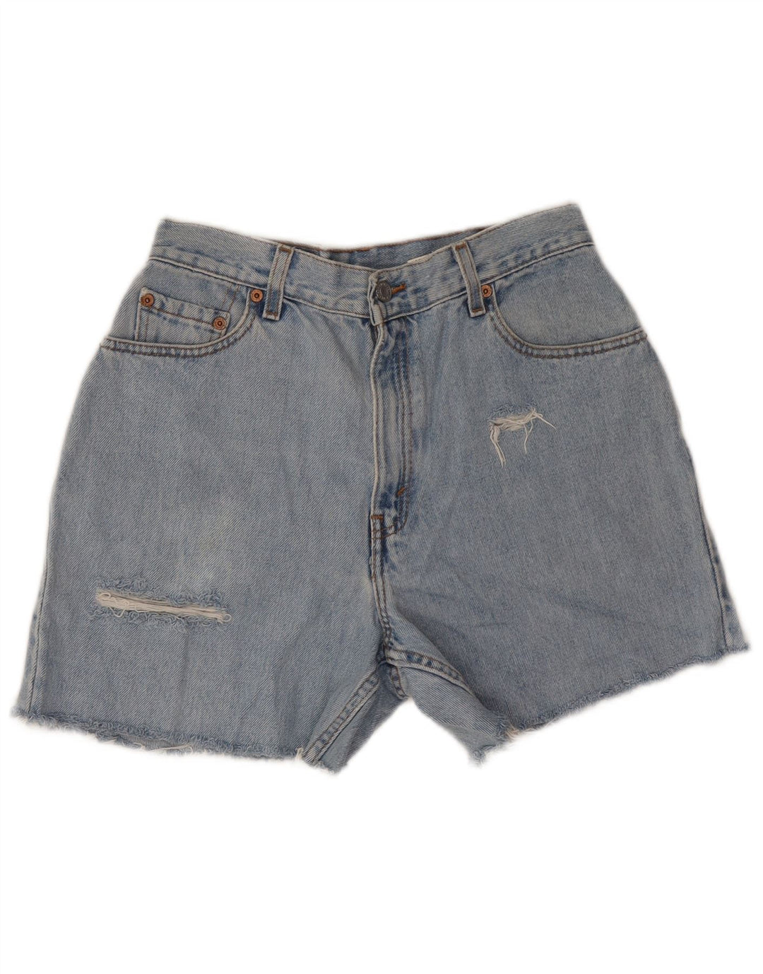 Shorts jeans feminino LEVI'S 550 Distressed Relaxed Fit médio W28 azul